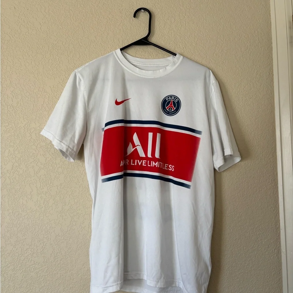 Nike Dri Fit Lionel Messi Paris Saint Germain PSG 30 Soccer Shirt White Size L